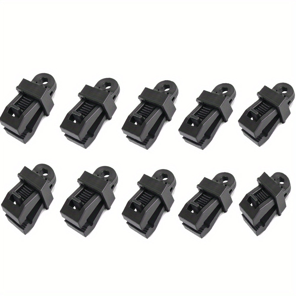 10pcs Large Sky Curtain Tent Clips Windproof Adjustable Buckles