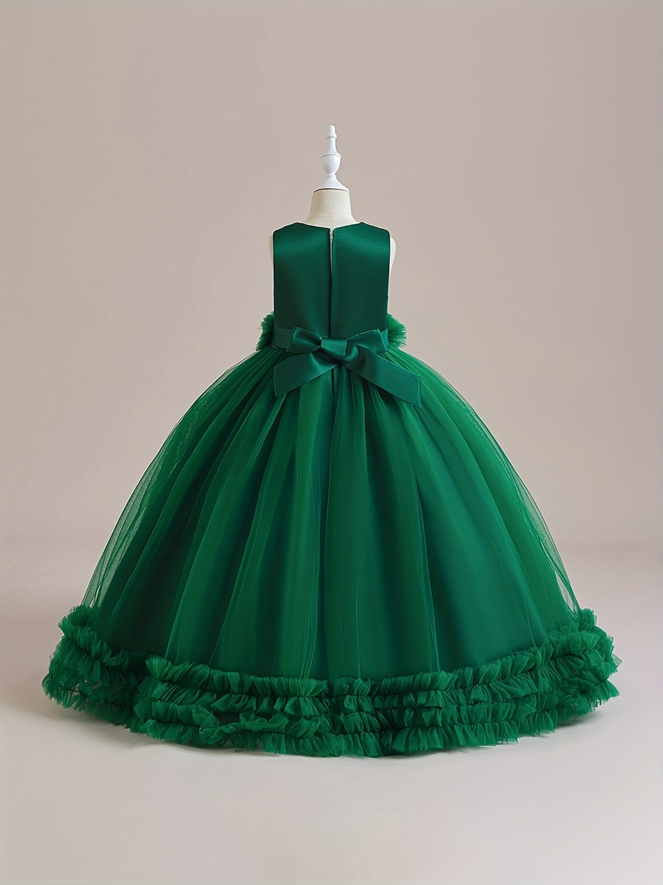 Girls Grace Tulle Stitching Formal Maxi Dress