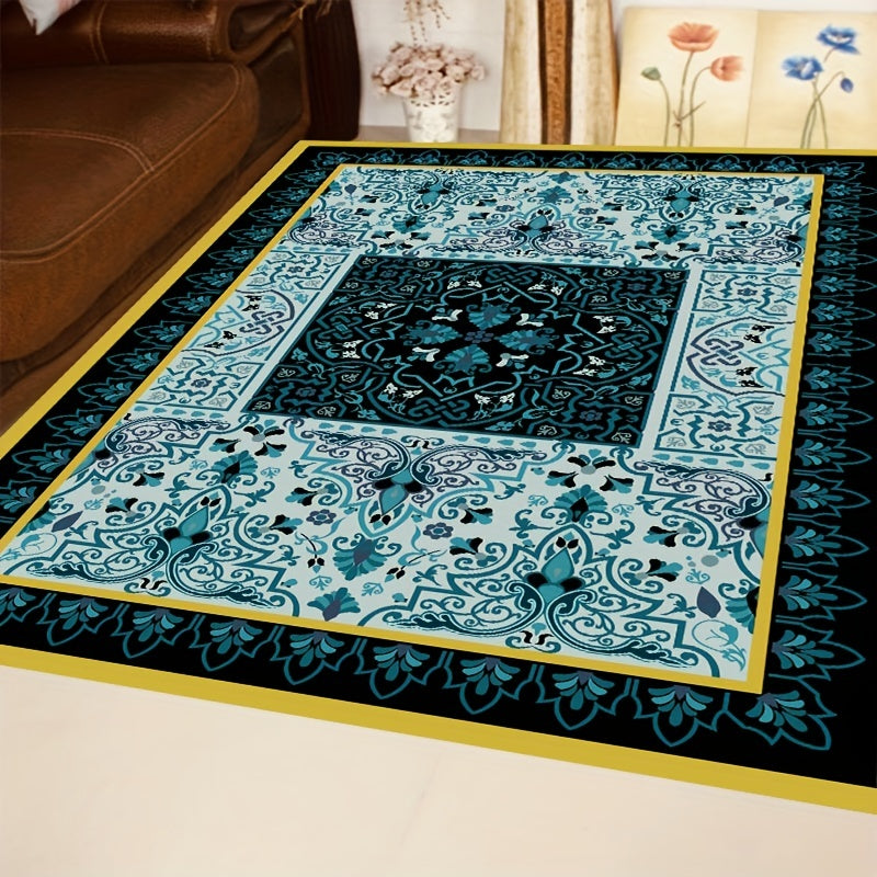 Vintage Pattern Kitchen Rug European Style Palace Style Carpet