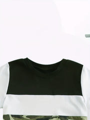 Boy's Camo Print T shirt & Shorts Set Short Sleeve Top Casual Outfit