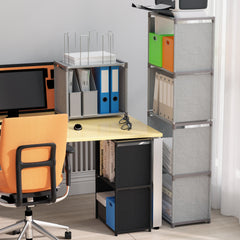 Desktop Bookshelf Foldable Storage Rack Clothes Organizer Wardrobe