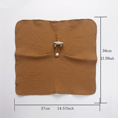 Kids' Brown Cotton Comfort Towel & Pacifiers Bundle