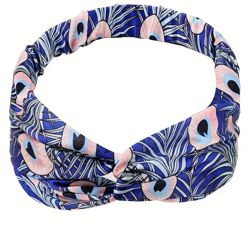Women's Cross Leather Hair Bands Multicolor Bundle