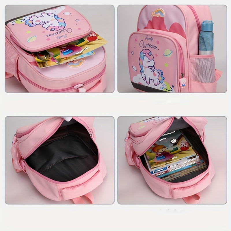Kindergarten Primary School Cartoon Schoolbag Boys Girls Pony Crocodile Backpack