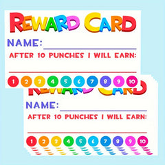 50-100 Pack Rewards & Punch Cards for Students, Teachers, Classroom