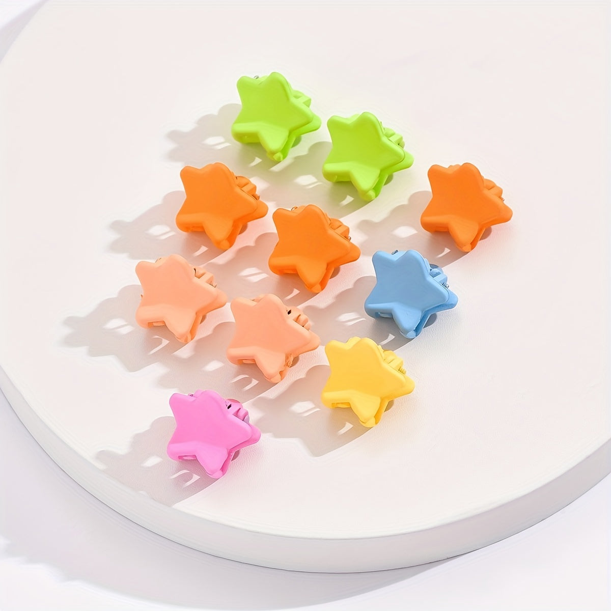 10pcs Random Star Bowknot Hair Clip for Girls Kids