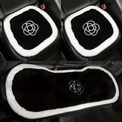 Car Seat Cushion Winter Warm Plush Seat Cushion Nonslip Universal 1pc