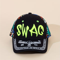 Hip Hop Graffiti Baseball Cap Y2K Gothic Letter Embroidery Dad Hats Unisex