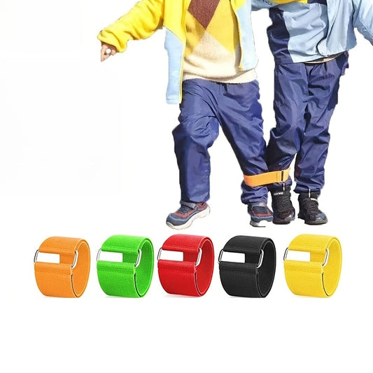3 Legged Leggings for 2 People Game Ankle Straps Running Multiplayer Party
