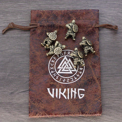 8 Pcs Viking Braids Hair Ring Beads Bracelet DIY Accessories