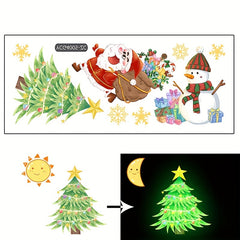 Santa Claus Luminous Wall Sticker Room Decor