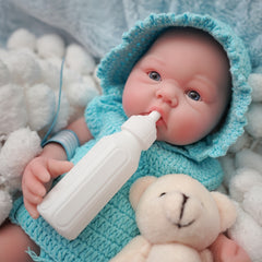 12 Eyed Reborn Baby Doll Soft Silicone Realistic Features