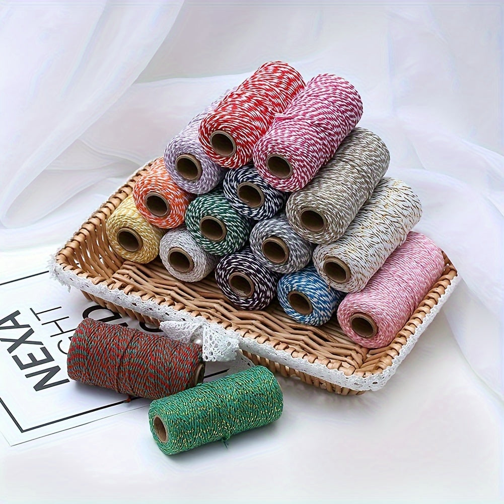 100M Cotton Twine Packing String 2mm for Wedding Craft Knitting DIY