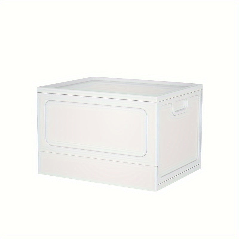 1pc Plastic Folding Storage Bin Wardrobe Clothes Storage Box