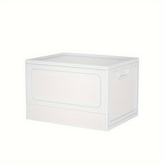 1pc Plastic Folding Storage Bin Wardrobe Clothes Storage Box