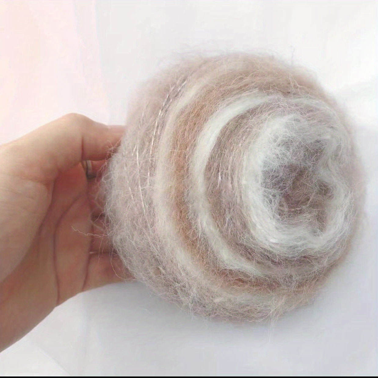 Soft Gradient Fluffy Mohair Yarn for DIY Crocheting and Knitting 50g