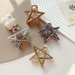 4pcs Minimalist Solid Hair Claw Non Slip Hair Styling Accessories