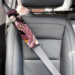 Anime Car Seat Belt Cover Breathable Shoulder Pad Interior Protection