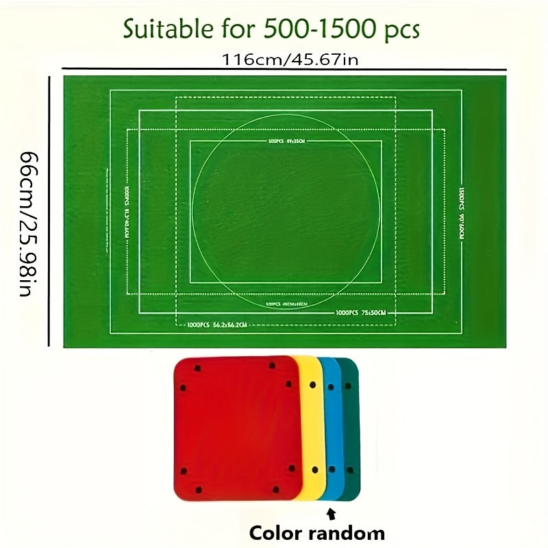 Puzzle Mat Set with Sorting Plates - Lightweight Felt Material