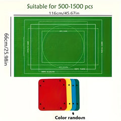 Puzzle Mat Set with Sorting Plates - Lightweight Felt Material