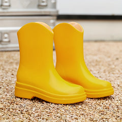 Women's Anti skid Rain Boots Slip On Waterproof Shoes