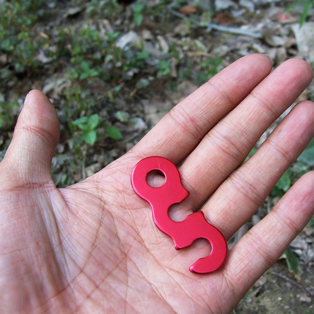 6pcs Aluminum Guyline Cord Adjusters Tent Tensioners Camping Accessories