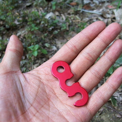 6pcs Aluminum Guyline Cord Adjusters Tent Tensioners Camping Accessories