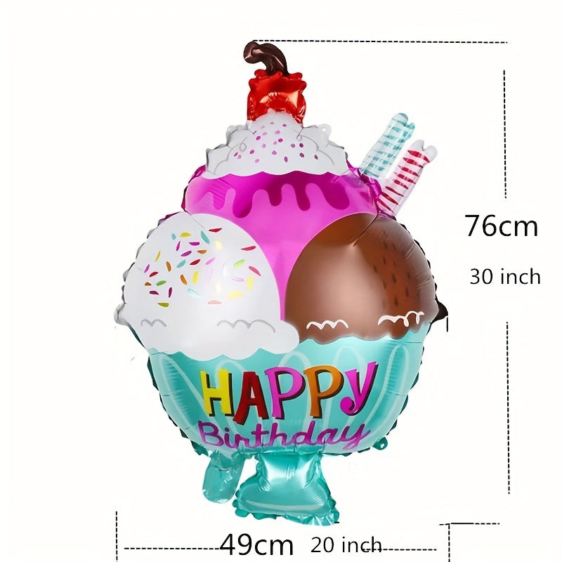 5pcs Donut Shaped Balloon Cartoon Birthday Balloon