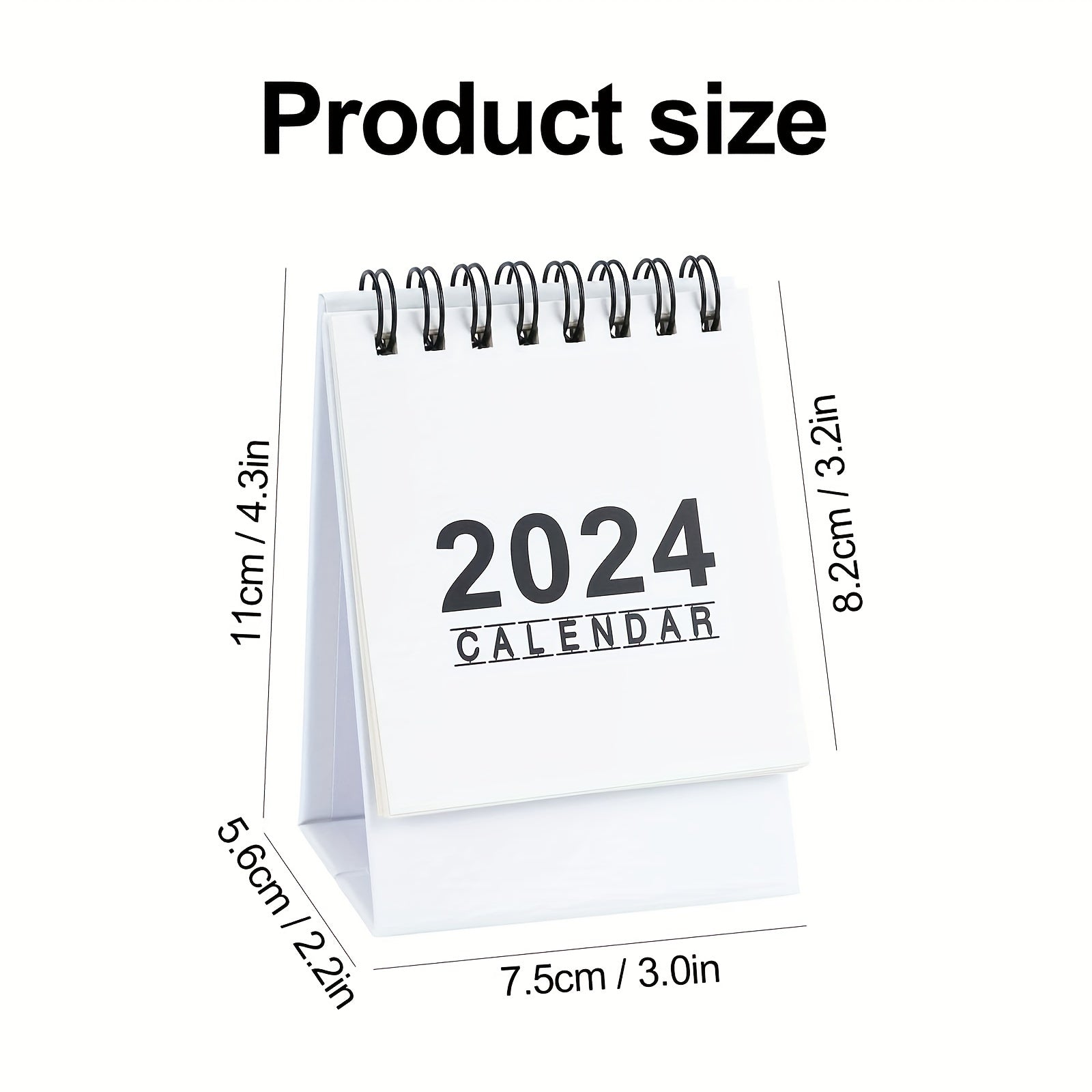 1pc Mini Calendar Student Portable Notepad Calendar Book Ornament