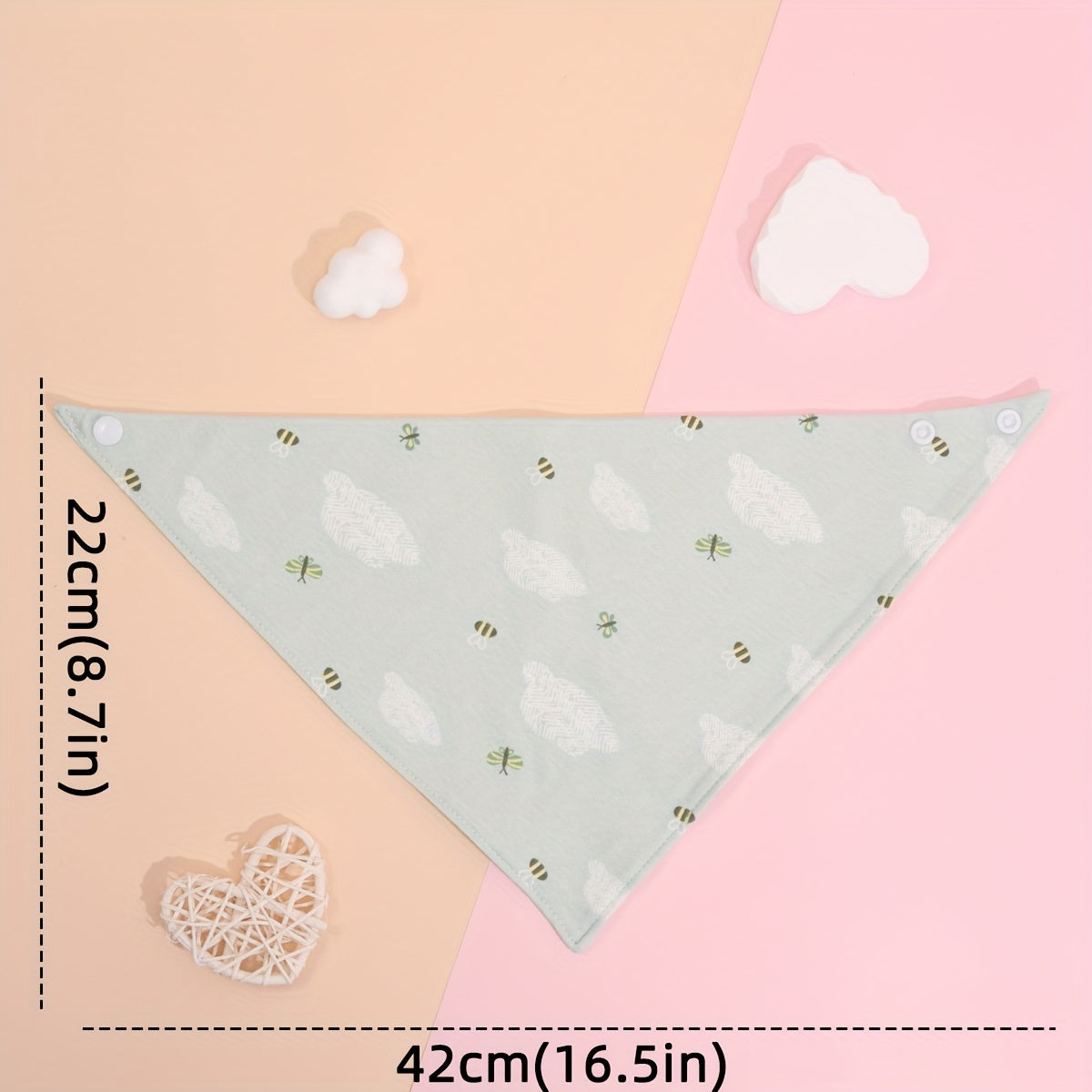 4pcs Baby Muslin Bibs Cotton Print Burp Cloths For Boys Girls
