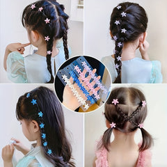 10 PCS Flower Hairpins Girls Hair Clips Accessories