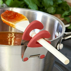 Stainless Steel Pot Side Clip Soup Spoon Clip Anti-scalding Bracket