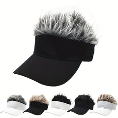 Light Board Wig Baseball Cap Men's Sun Visor