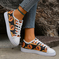 Women's Colorblock Flat Shoes Round Toe Lightweight Canvas Shoes