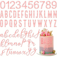 Acrylic Number Alphabet Cake Topper 0 9 Numbers A Letter Name Cupcake Toppers