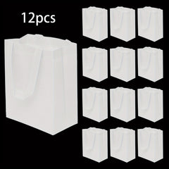 12pcs Reusable Gift Bags Non Woven Tote Bags Eco friendly Fabric Cloth
