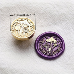 Lily Stamp Head Mushroom Cluster Flat Pattern Envelope Seal