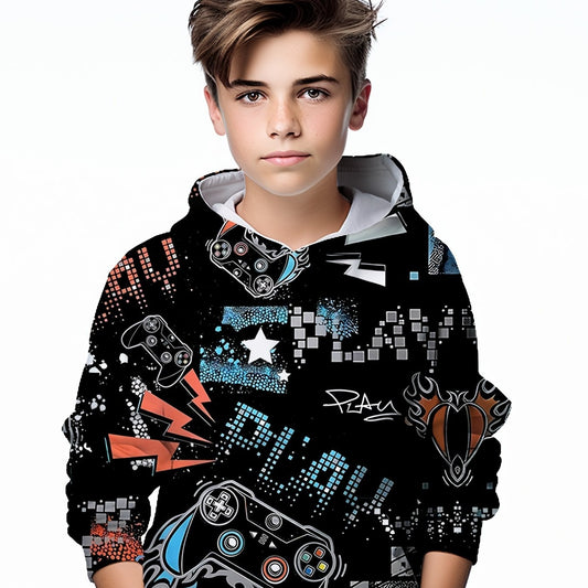 Teens 3D Print Sweatshirt Kids Casual Street Wear Clothes