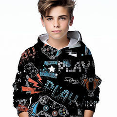 Teens 3D Print Sweatshirt Kids Casual Street Wear Clothes