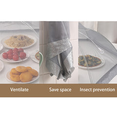 Pop Up Foldable Food Cover Mesh Tent - Blocks Flies & Mosquitoes