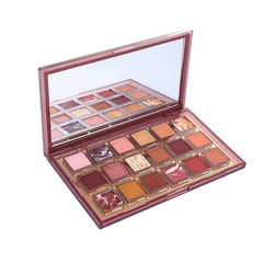 18-Color Long-Lasting Eyeshadow Palette with Various Finishes