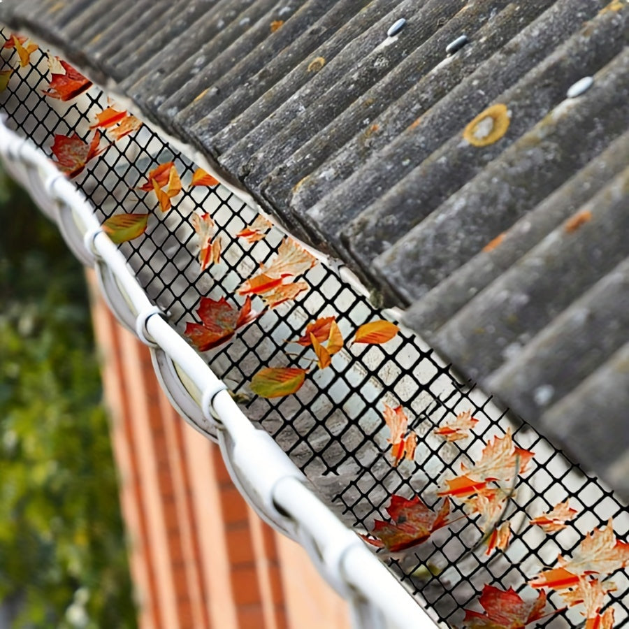 Drainage Protection Net Eaves Net Set with 10 Ground Nails