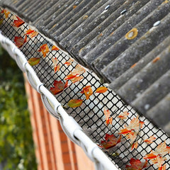 Drainage Protection Net Eaves Net Set with 10 Ground Nails