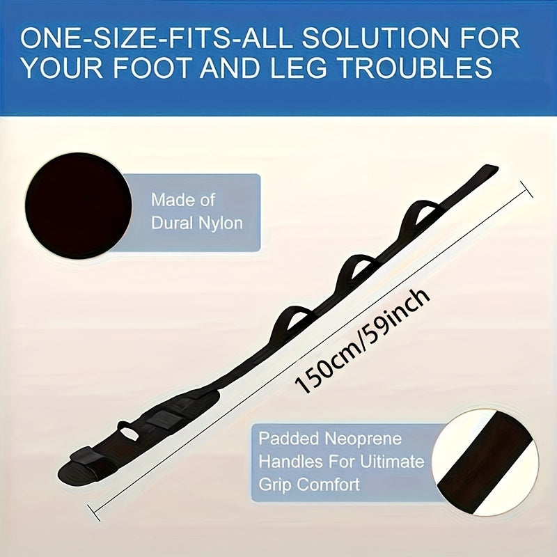 Foot Calf Training Stretcher Pedal Puller Resistance Loop Yoga Plantar Fasciitis