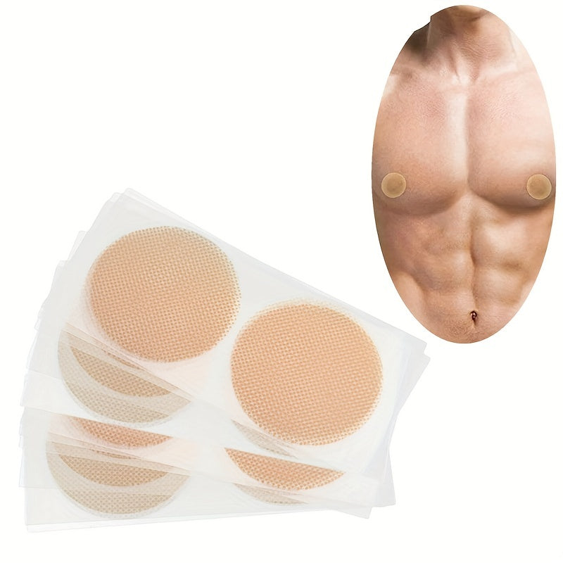 10pcs Men's Nipple Cover Disposable Nipple Tape Anti-friction Invisible Stick