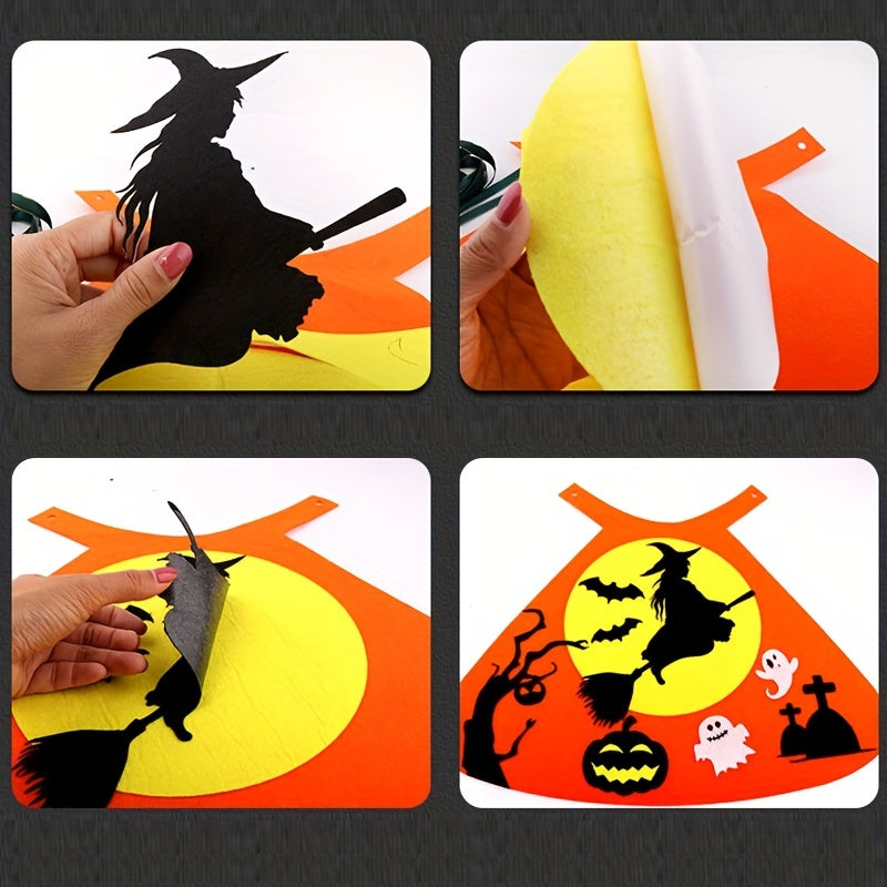 Halloween DIY Children's Cloak Hand Sewn Material Bag Party Decor