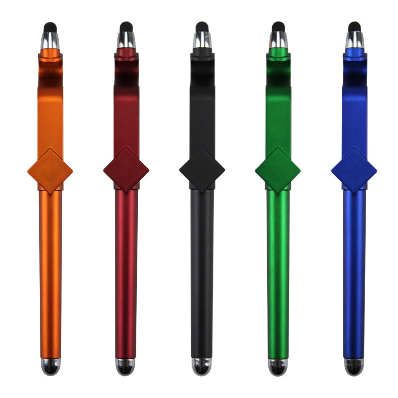 5pcs 3in1 Mobile Phone Holder BallPoint Pen Touch Screen Swipe Pen