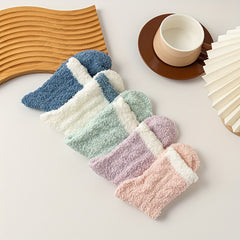5 Pairs Cozy Mid Tube Socks Women's Stockings