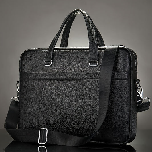Genuine Leather Business Laptop Briefcase