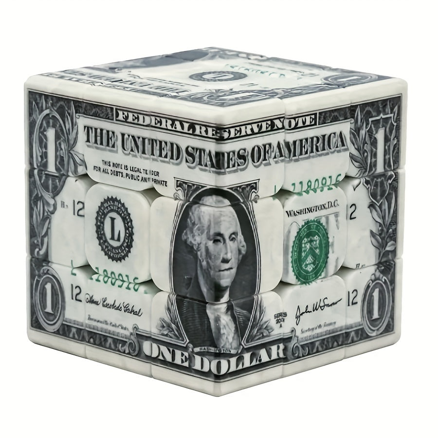 1pc Speed Cube with Unique 1 Bill Infinite Magic Puzzle ABS Resin